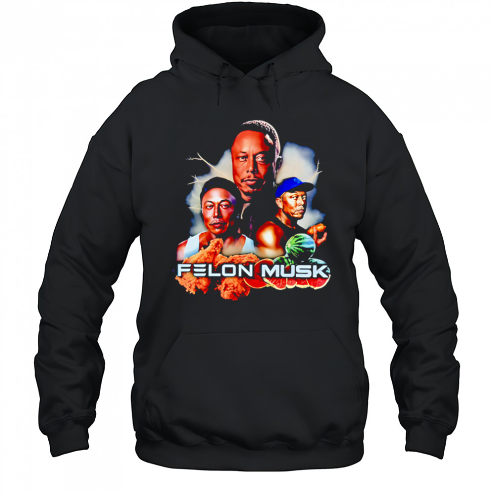 Felon Musk fried chicken thighs with watermelon shirt Sweatshirt