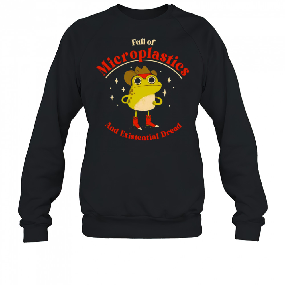 Frog full of Microplastics and existential dread shirt Hoodie