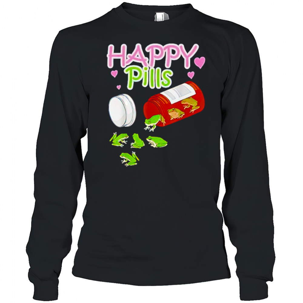 Happy Pills frog lover shirt Long Sleeved