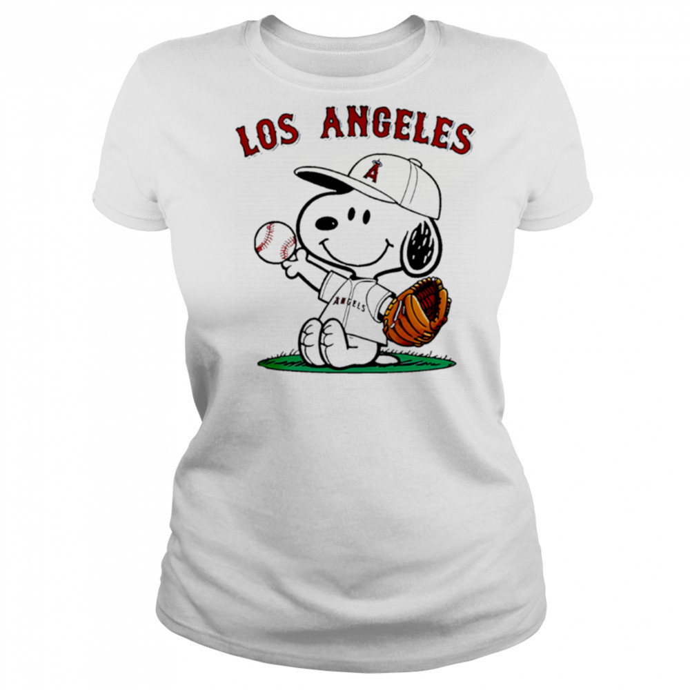 Los Angeles Angels Peanuts Snoopy 2025 shirt Women's T-shirt