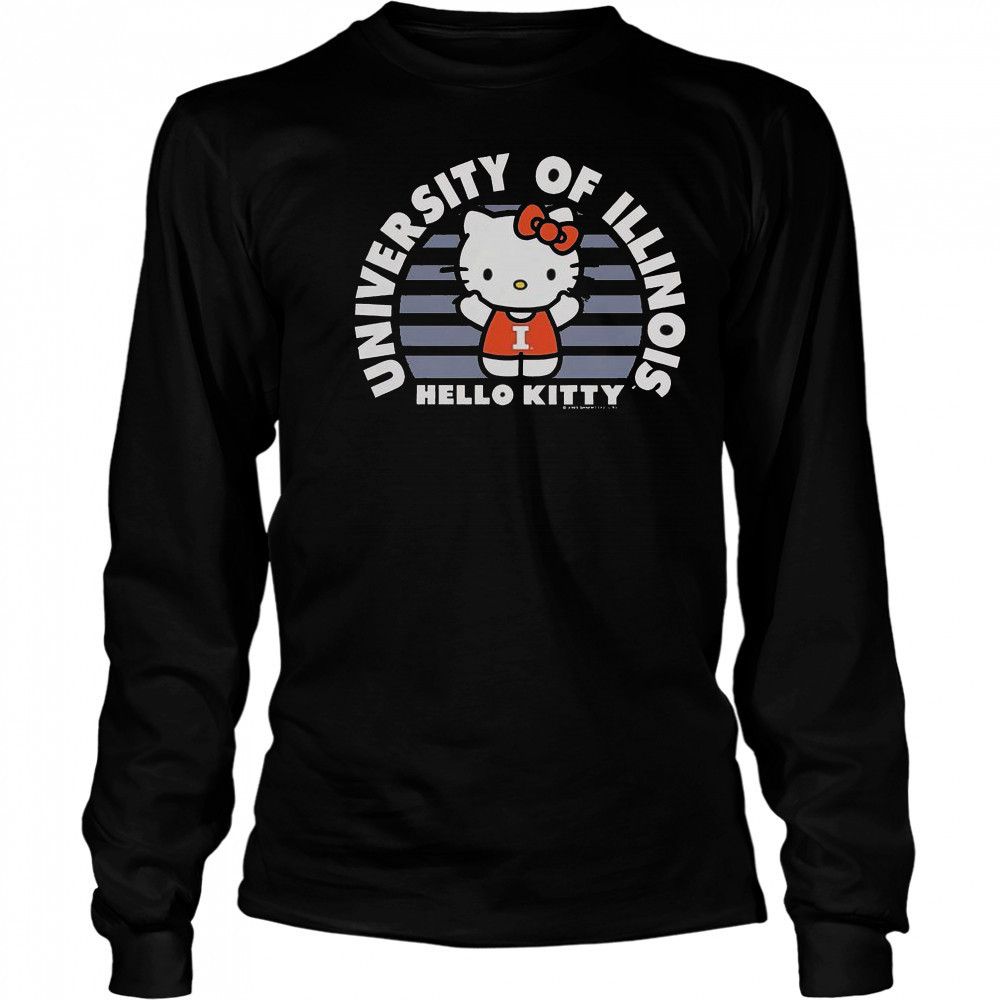 University Of Illini Hello Kitty T-Shirt Long Sleeved