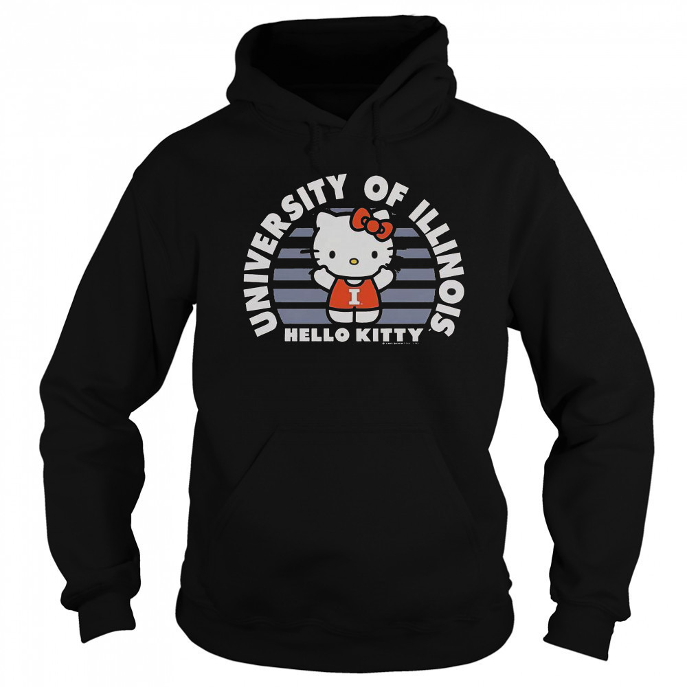 University Of Illini Hello Kitty T-Shirt Hoodie
