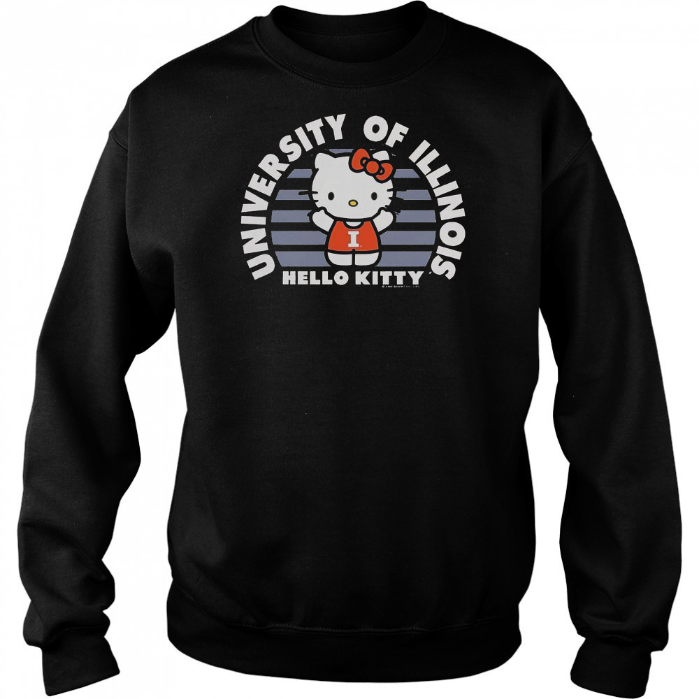 University Of Illini Hello Kitty T-Shirt Sweatshirt