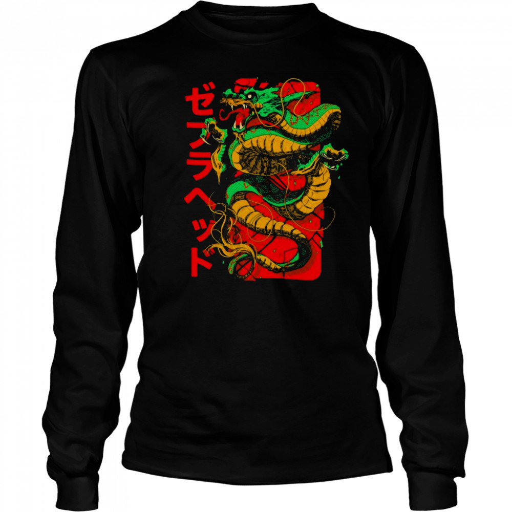 Zebrahead Japanese Dragon T shirts Long Sleeved