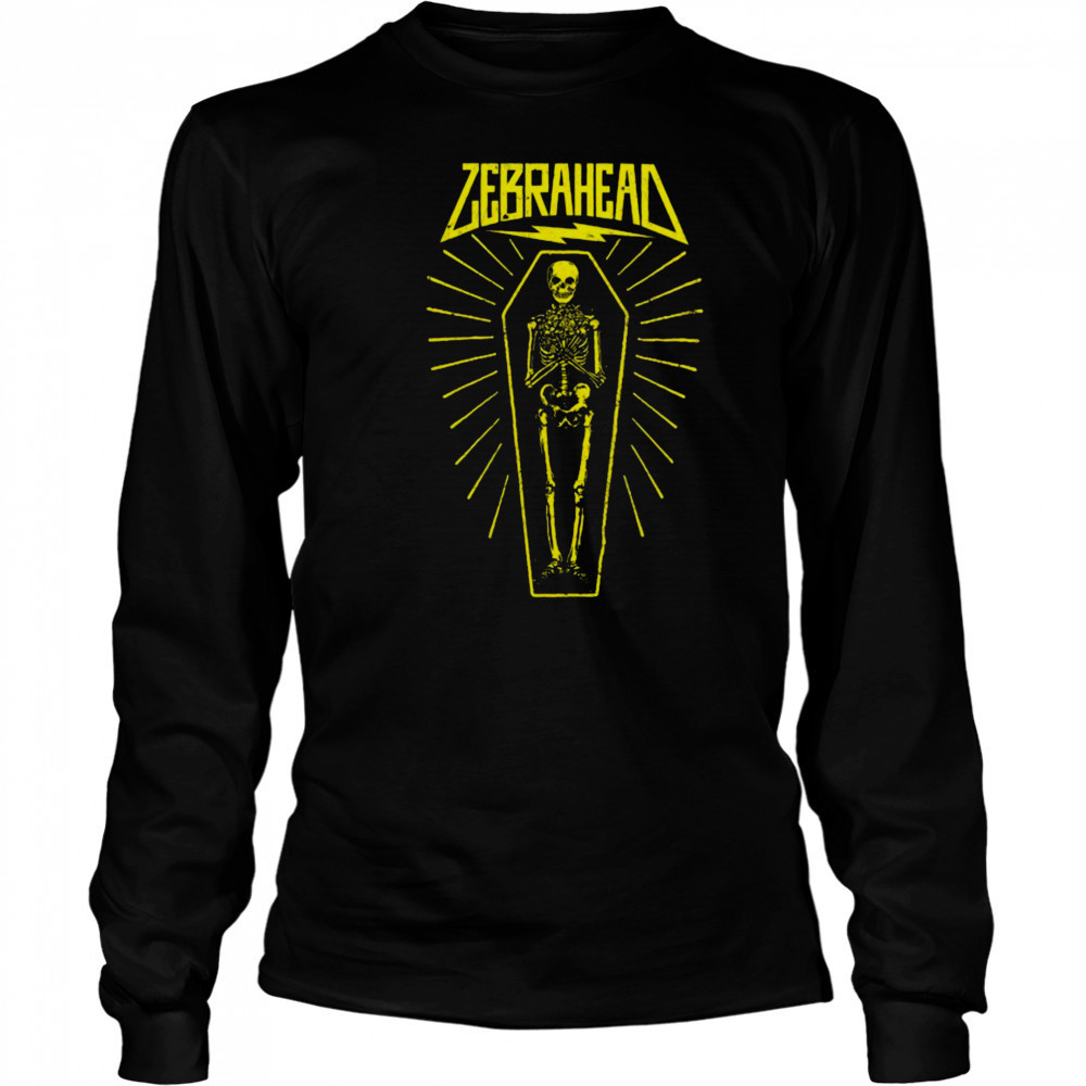 Zebrahead Lay Me To Rest Skeleton Coffin T shirts Long Sleeved