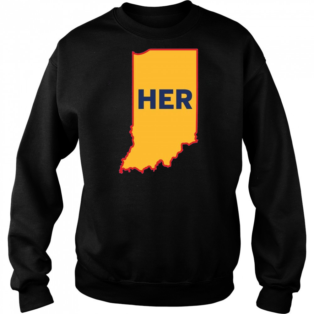 Joey Chestnut Her Indiana Map 2025 Shirt Sweatshirt