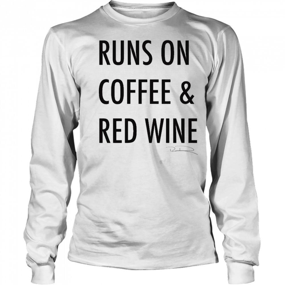 Russell Dickerson Runs On Coffee & Red Wine T-Shirt Long Sleeved