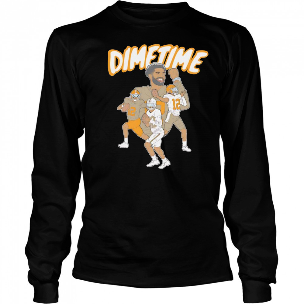 Dimetime Tennessee Volunteers football shirt Long Sleeved