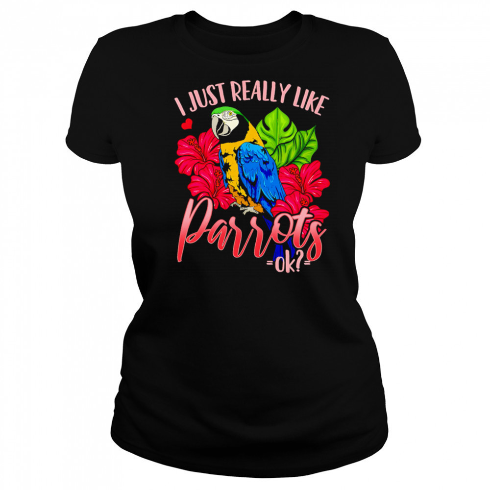 I Just Really Like Parrots ok shirt Women's T-shirt
