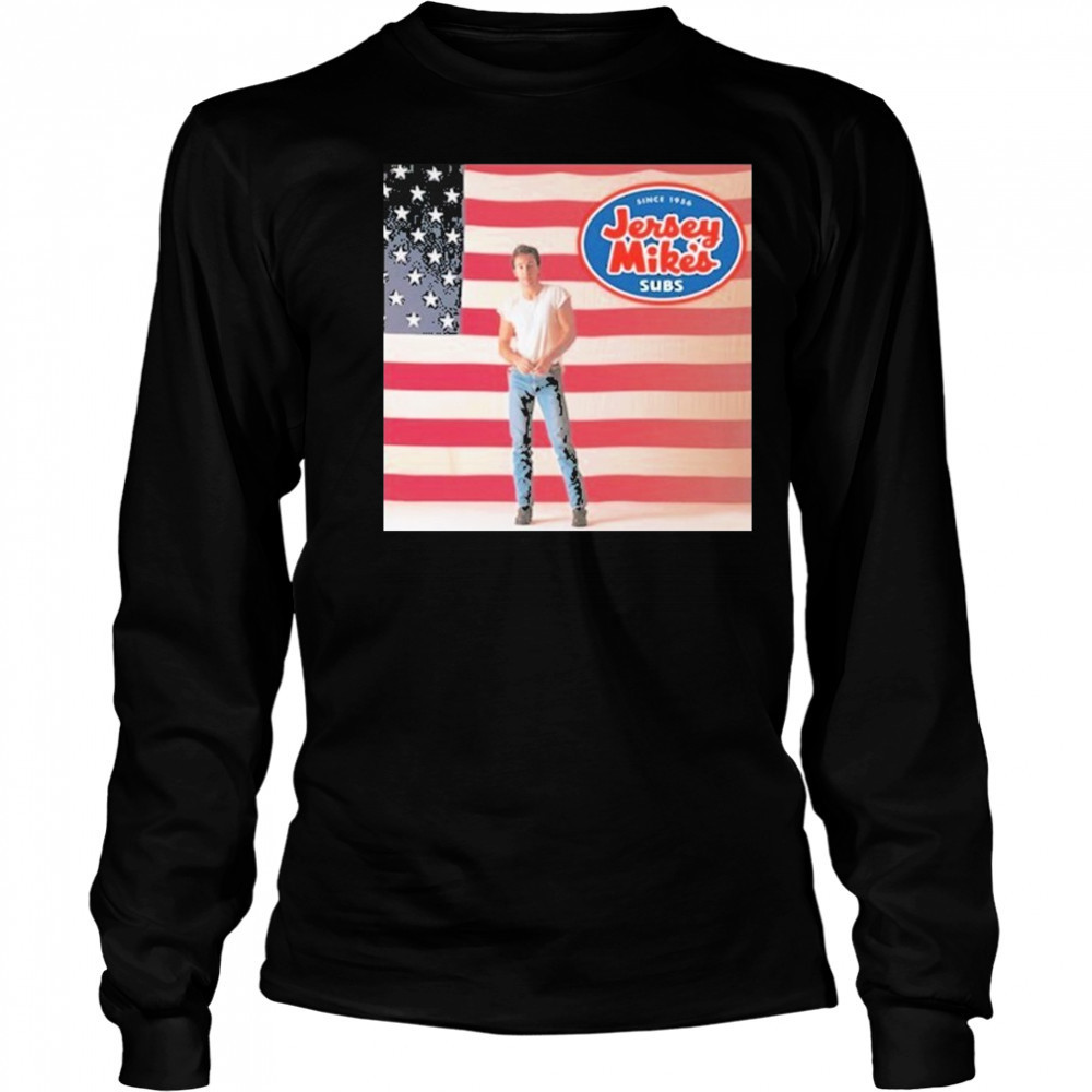 Jersey Mike’s Subs Since 1956 American Flag T-shirt Long Sleeved