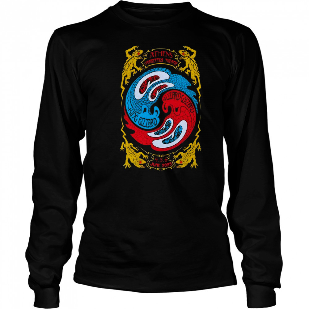King Gizzard Lizard Wizard Athens Greece June 5 2025 T-Shirt Long Sleeved