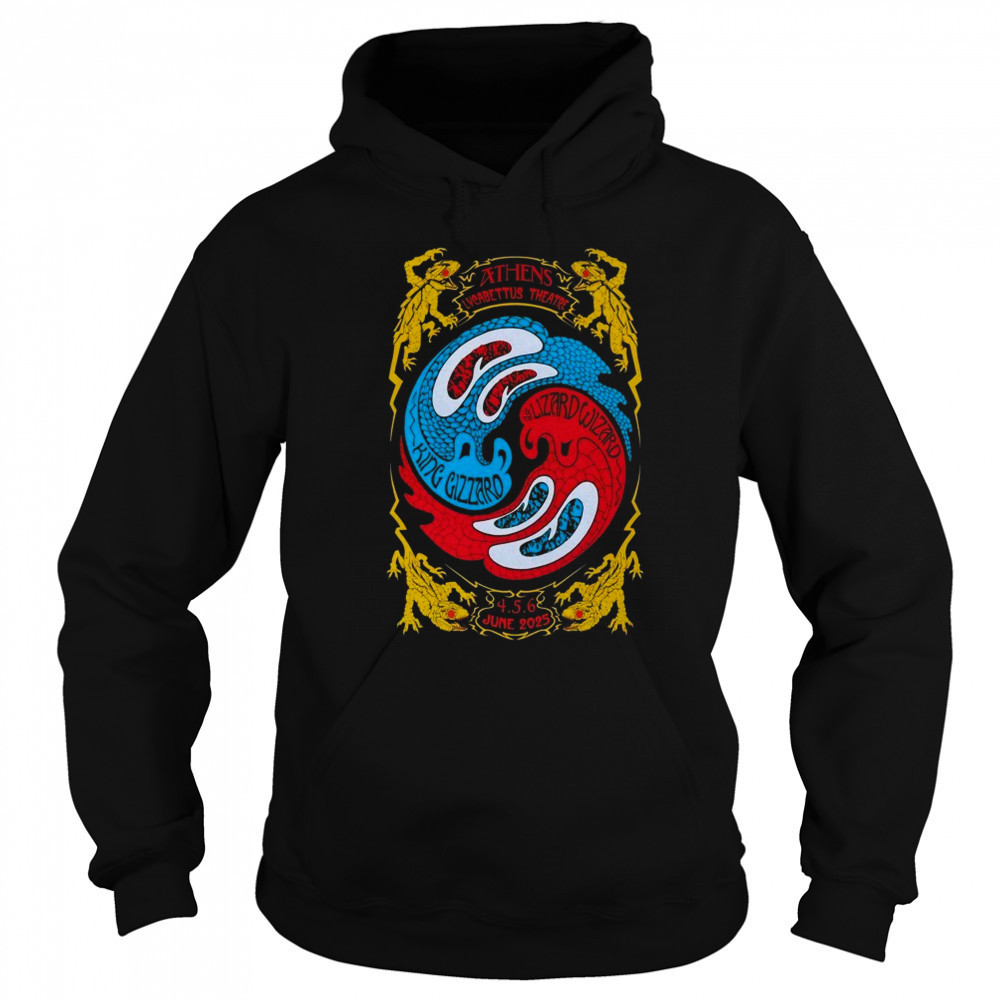 King Gizzard Lizard Wizard Athens Greece June 5 2025 T-Shirt Hoodie