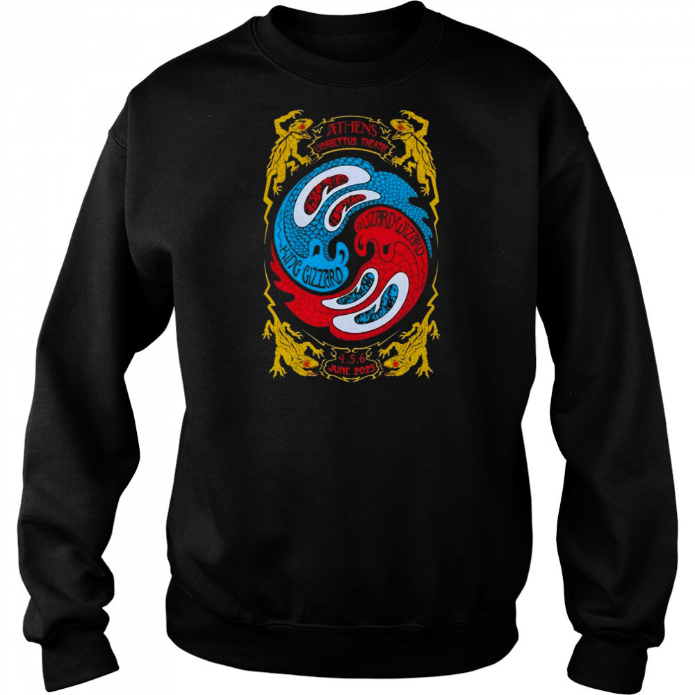 King Gizzard Lizard Wizard Athens Greece June 5 2025 T-Shirt Sweatshirt