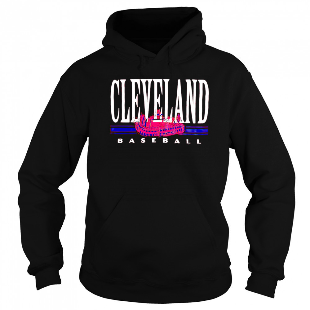 Red Cleveland baseball stadium shirt Hoodie