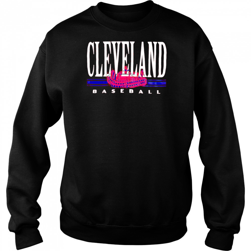 Red Cleveland baseball stadium shirt Sweatshirt