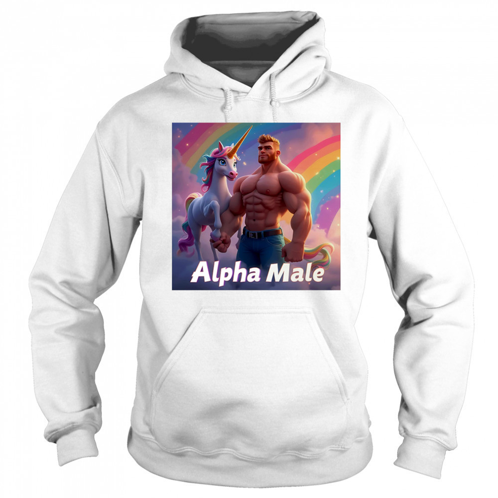 Alpha rainbow male pride shirt Hoodie