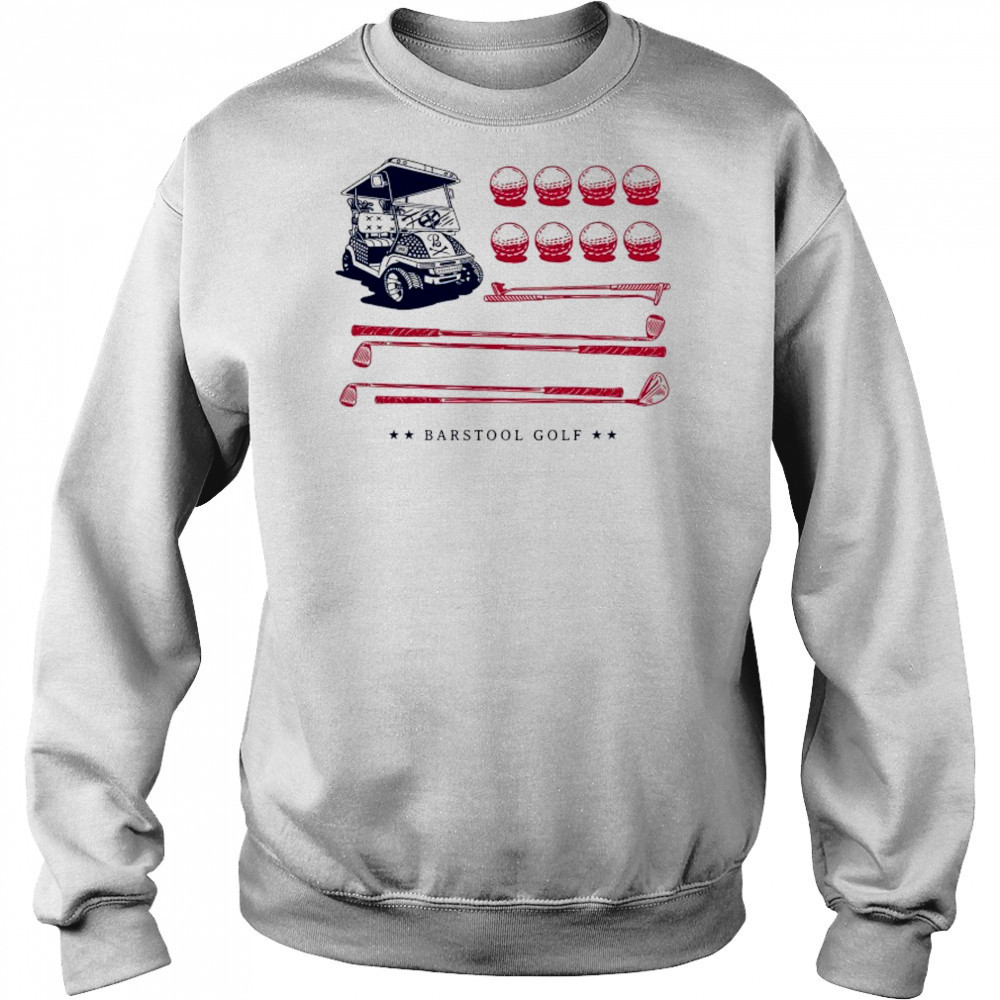 Barstool Golf Cart Flag T-shirt Sweatshirt