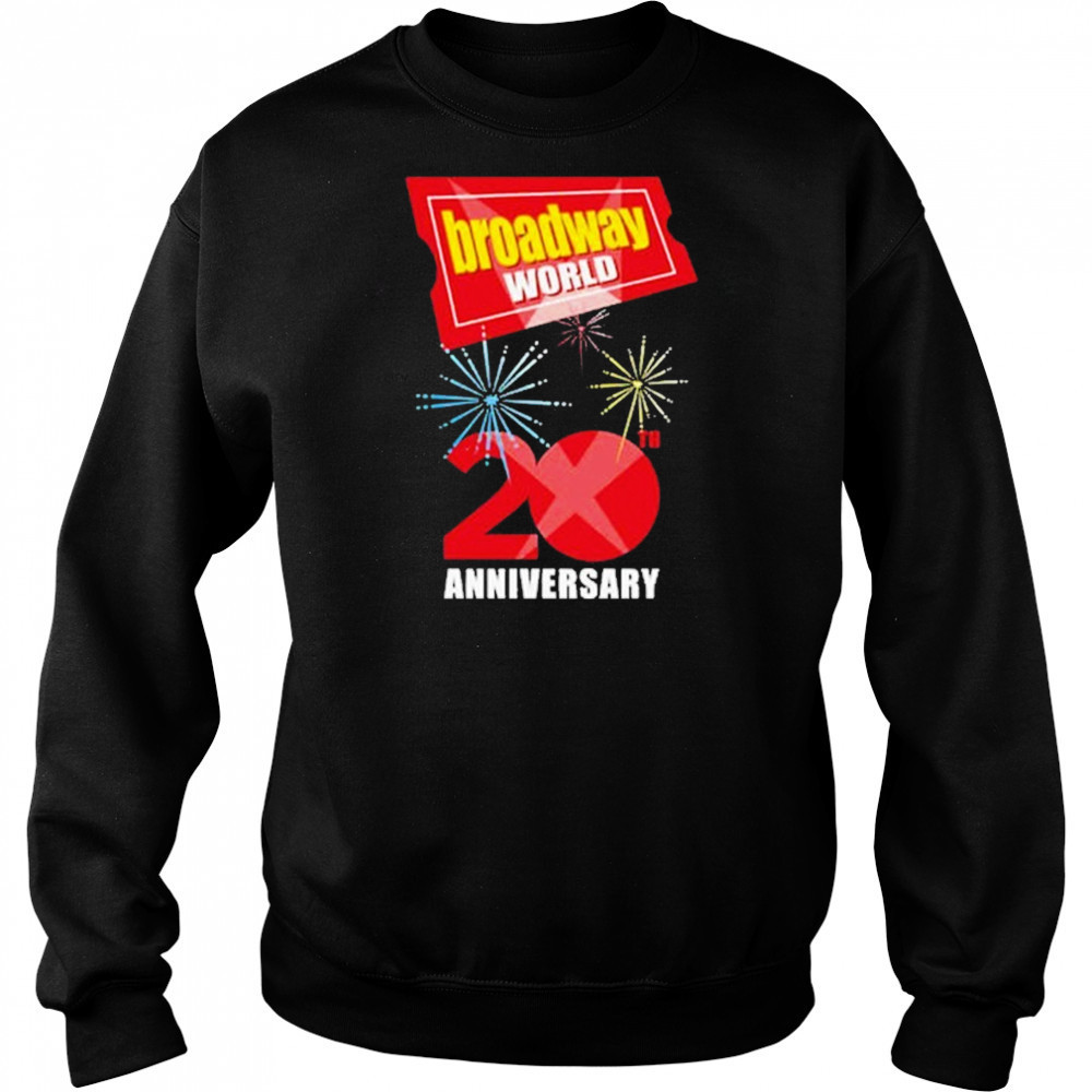 Broadway World 20th Anniversary Logo T-shirt Sweatshirt