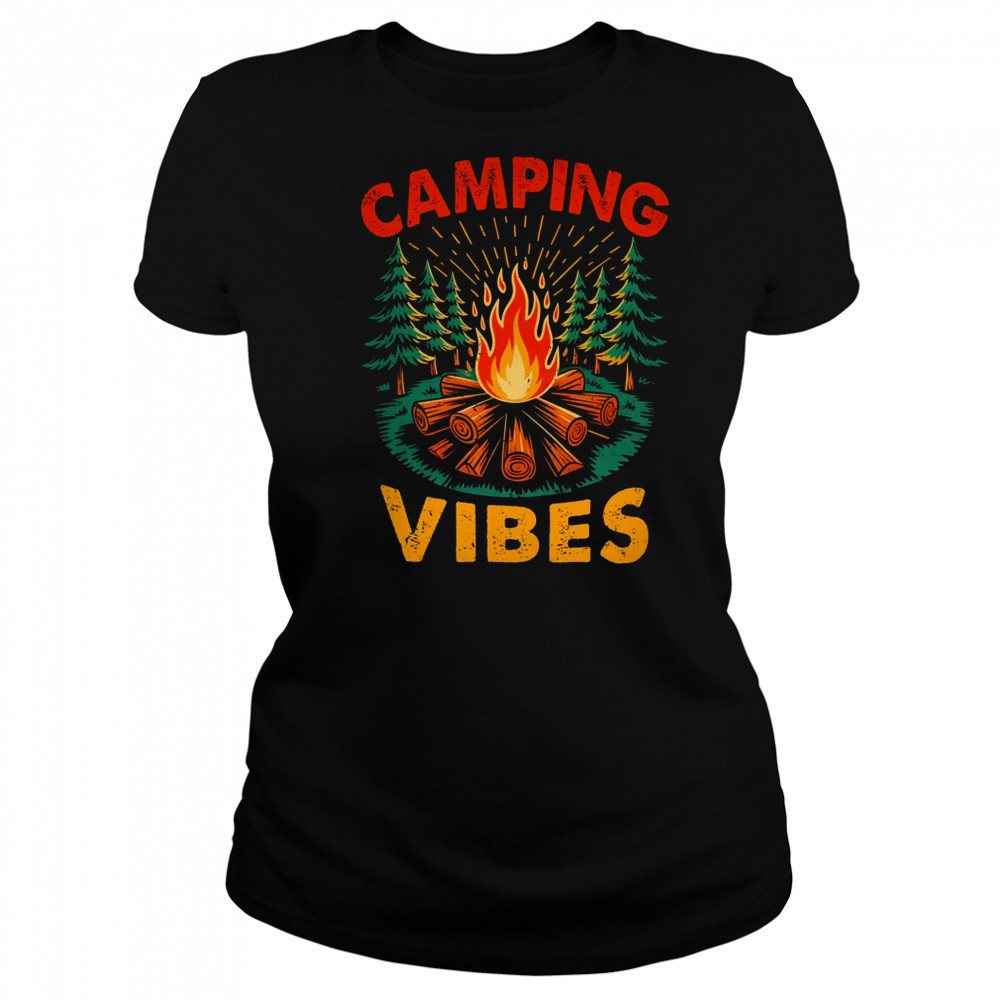 Camping Vibes Nature Lover Camper Camping Day Men Women shirt Women's T-shirt