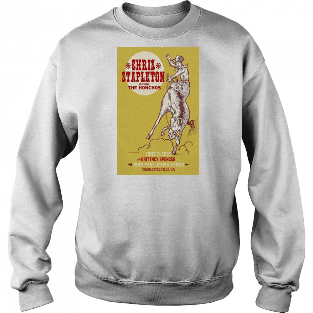 Chris Stapleton June 7 2025 Charlottesville VA Poster shirt Sweatshirt