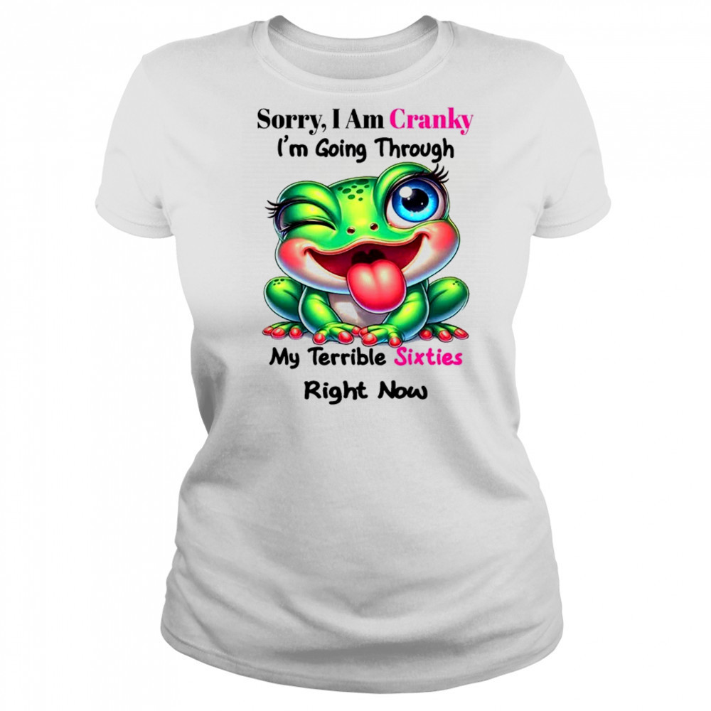 Frog sorry I am cranky I’m going through my terrible shirt Women's T-shirt