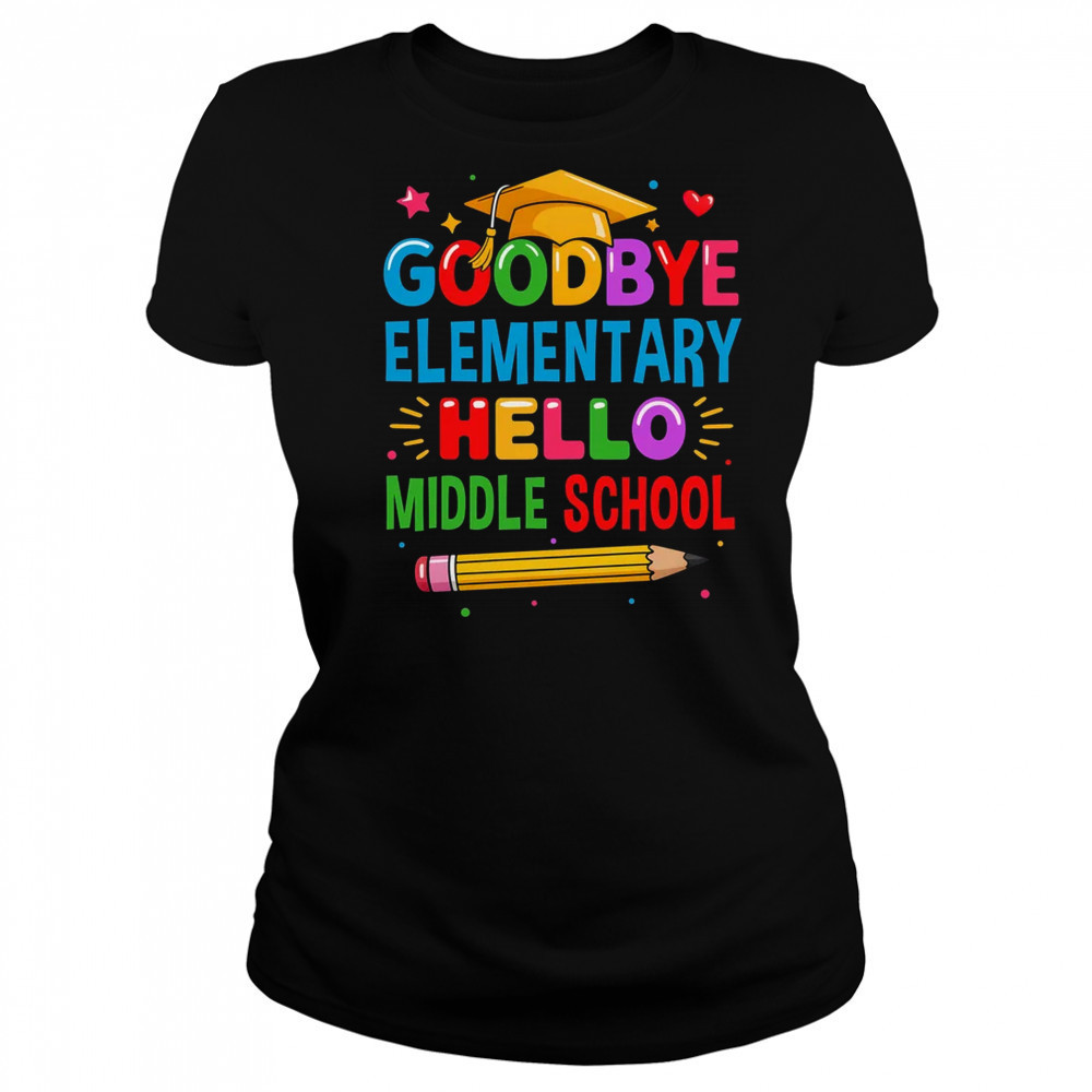 Graduation From Elementary To Middle School 2025 For Her Him shirt Women's T-shirt