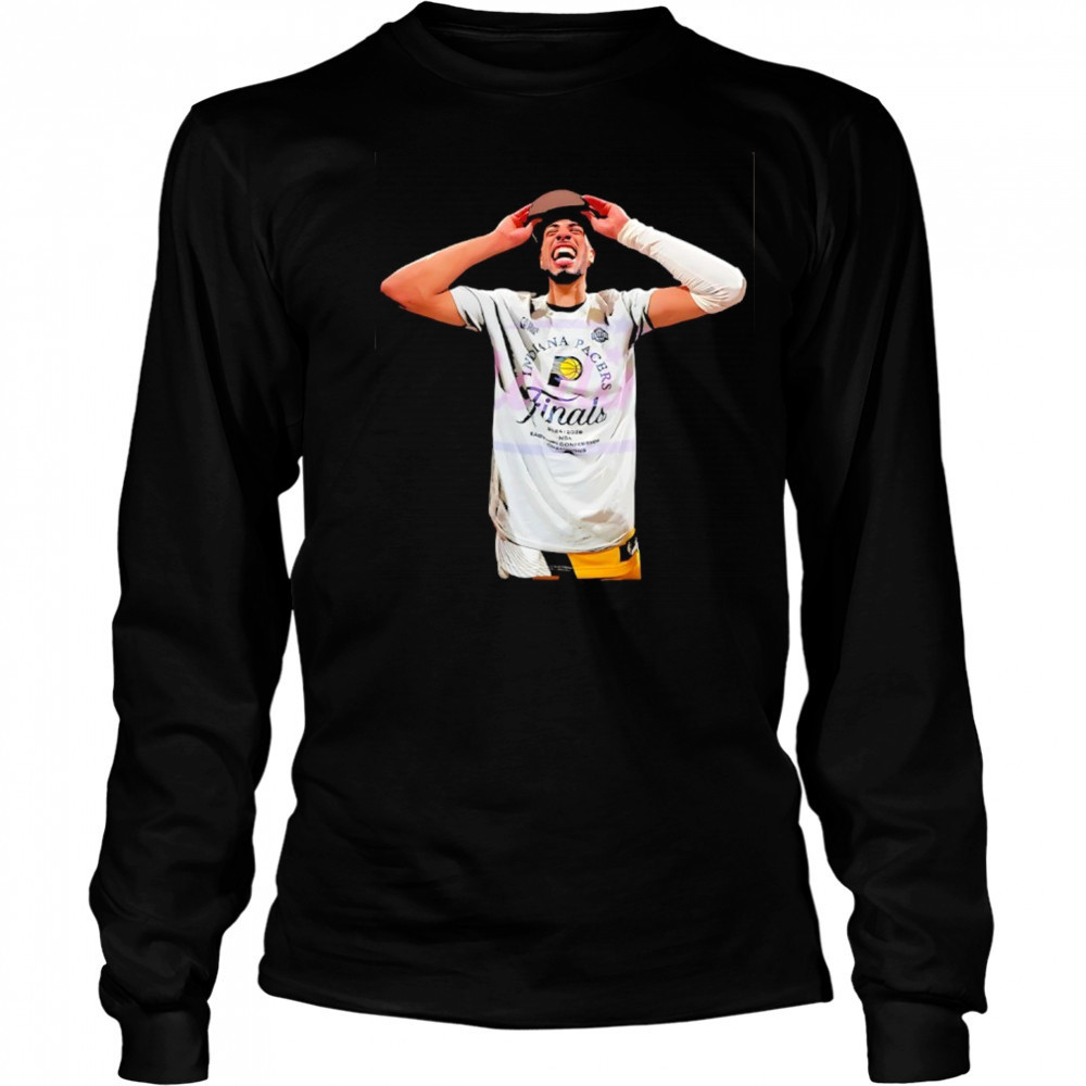Tyrese Haliburton Indiana Pacers 2025 Finals celebration shirt Long Sleeved
