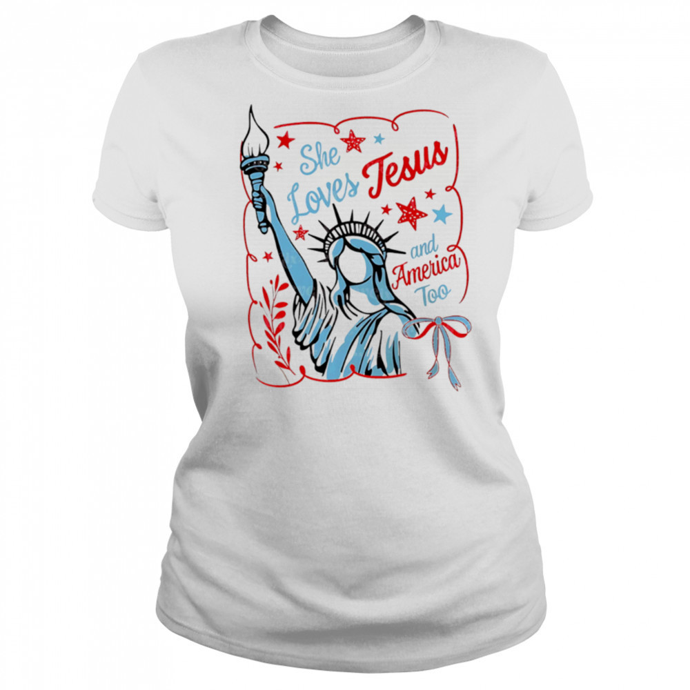 She Loves Jesus and America too vintage shirt Women's T-shirt