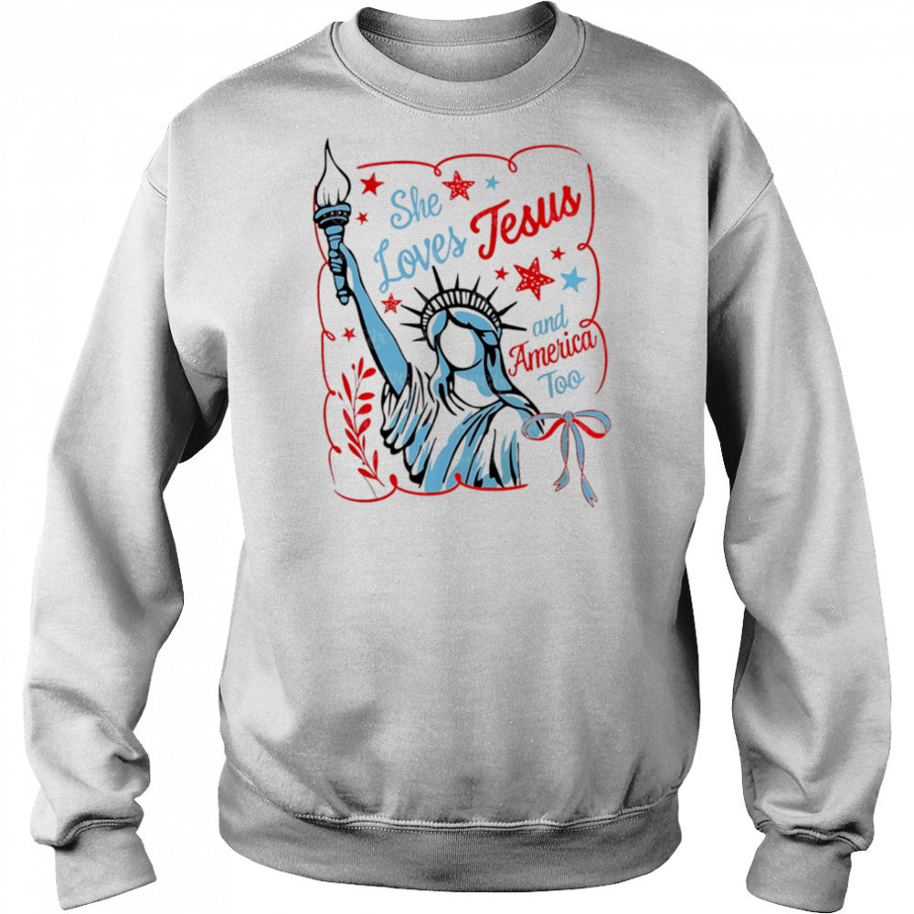 She Loves Jesus and America too vintage shirt Sweatshirt