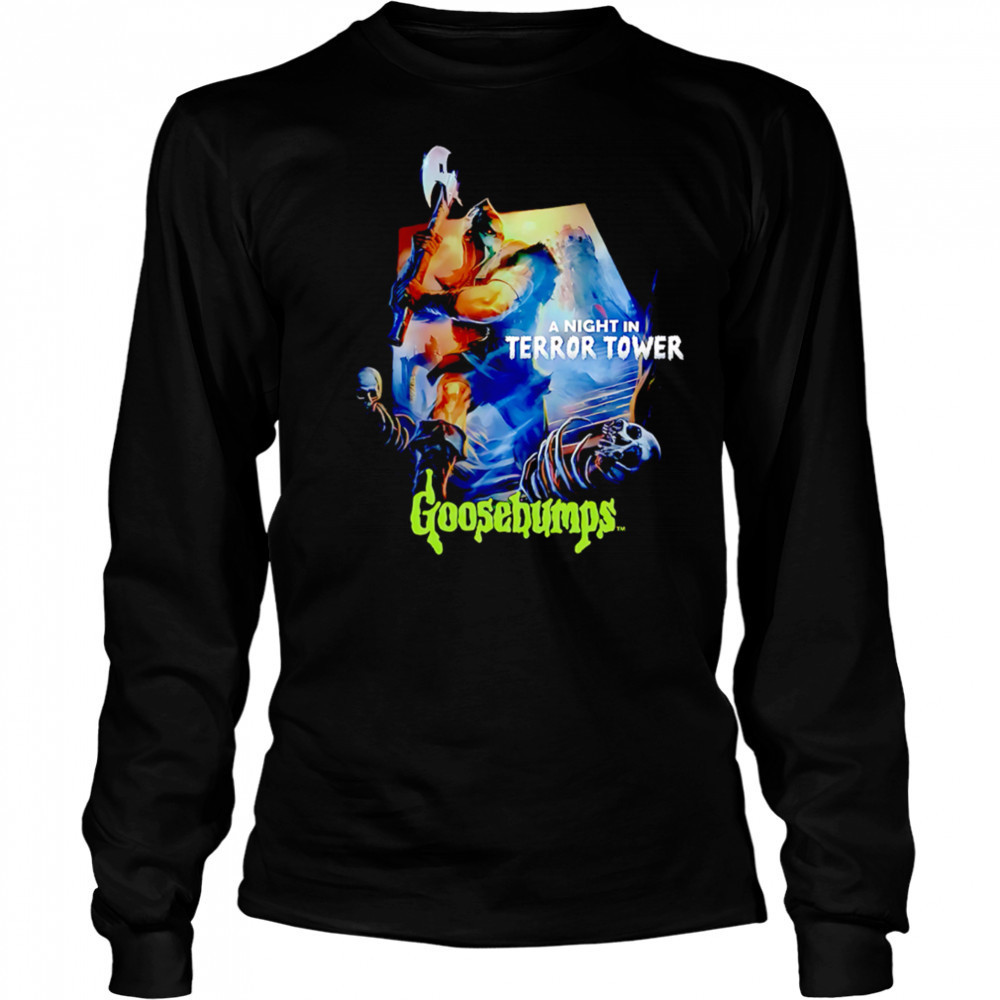 A Night In Terror Tower Goosebumps retro shirt Long Sleeved