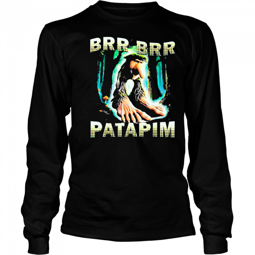 Brr Brr Patapim Forest Troll Brainrot Character Meme shirt Long Sleeved