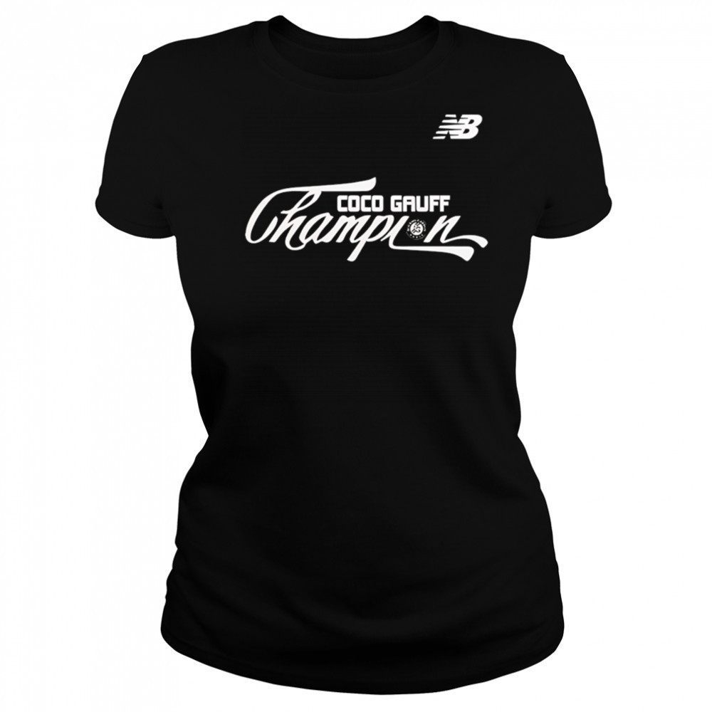 Coco gauff roland garros champions 2025 shirt Women's T-shirt