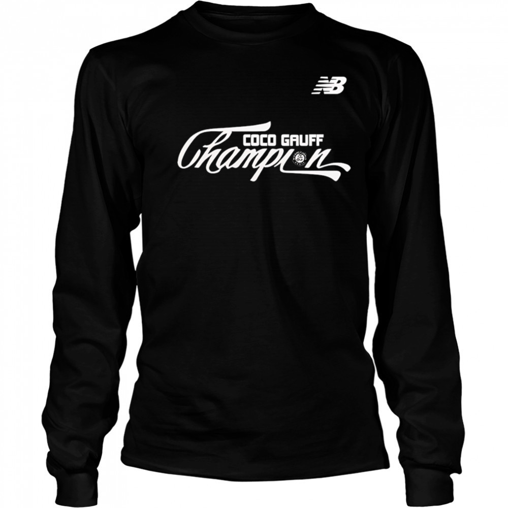 Coco gauff roland garros champions 2025 shirt Long Sleeved