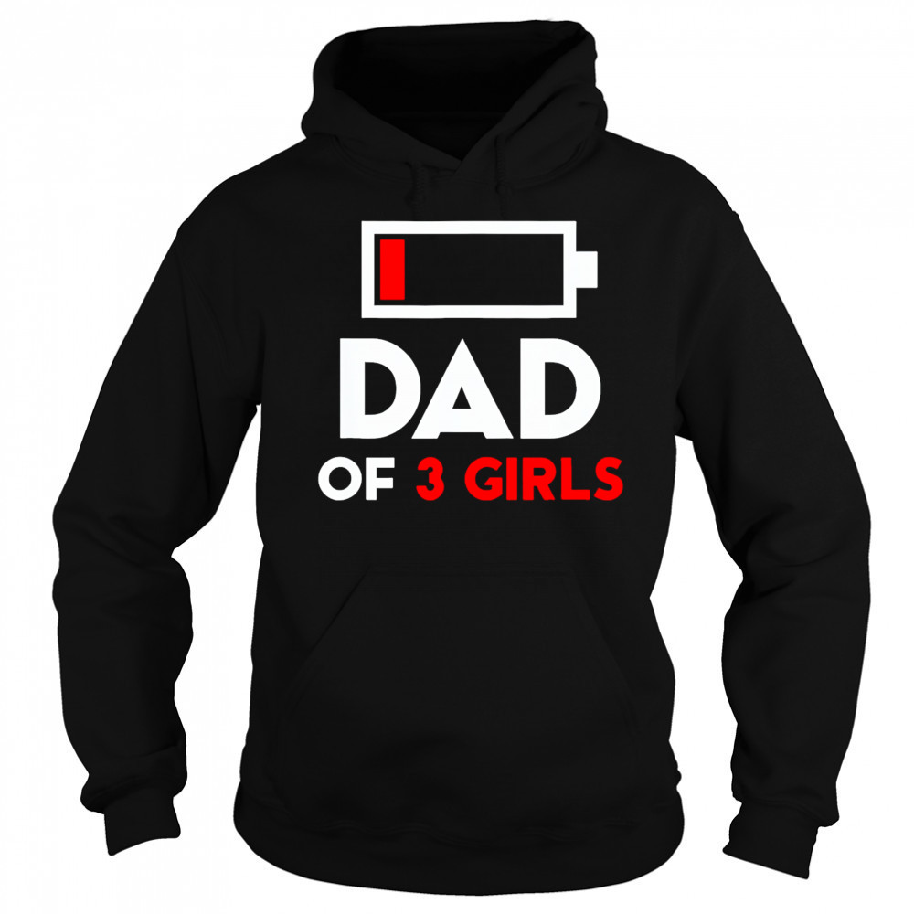 Dad Of 3 Girls Fathers Day shirt Hoodie