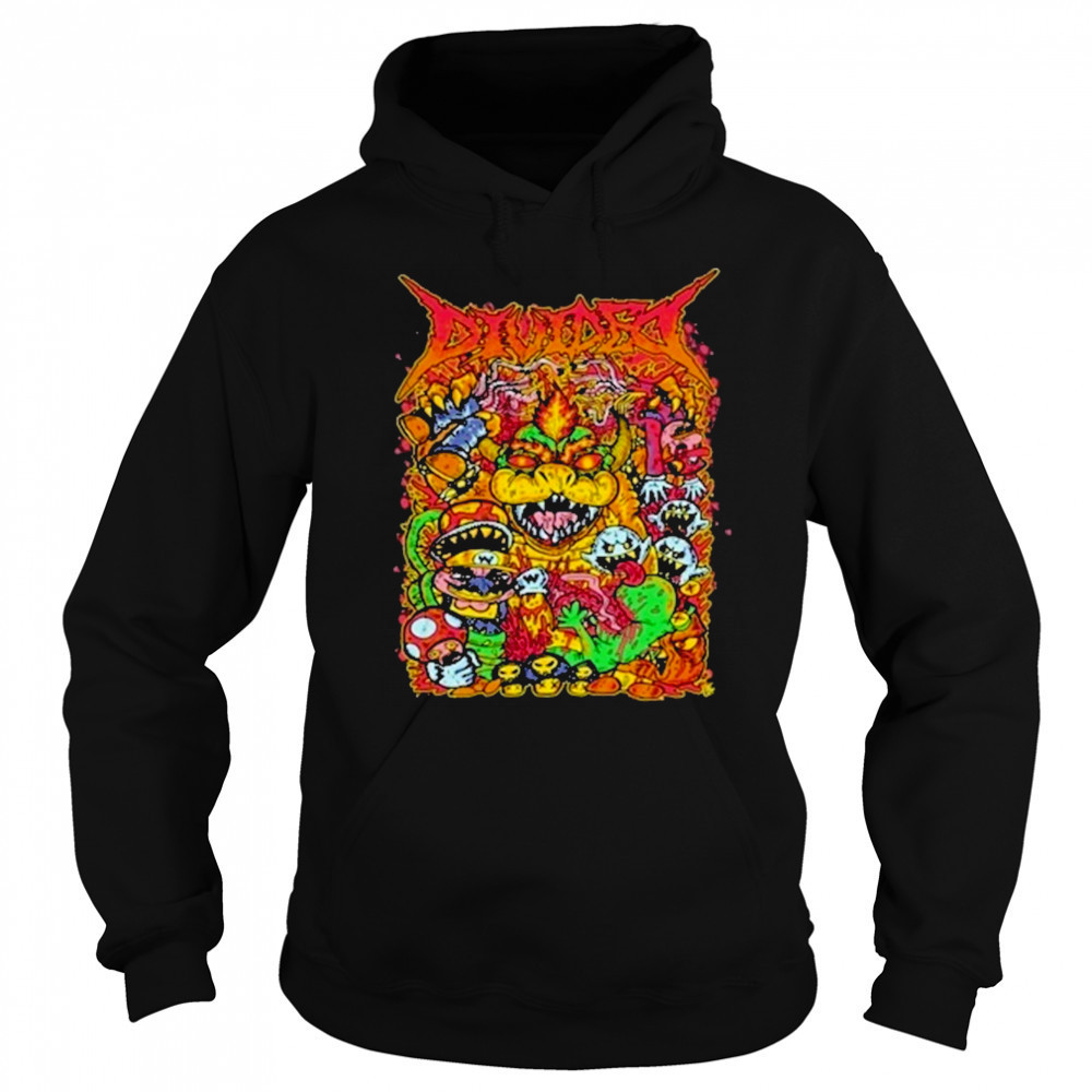 Divided Super Mario Punk Artwork T-Shirt Hoodie