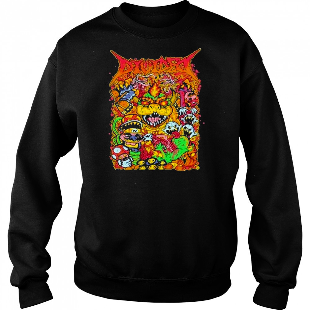 Divided Super Mario Punk Artwork T-Shirt Sweatshirt