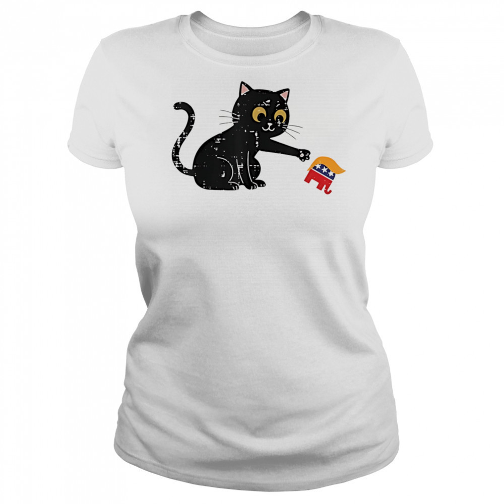Resist cat tipping elephant protest Trump shirt Women's T-shirt
