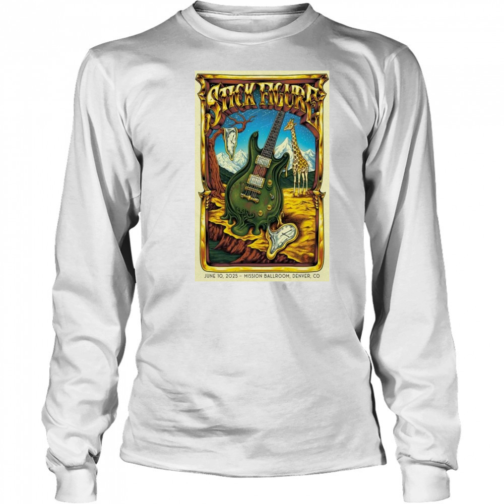 Stick Figure Denver, CO Poster Mission Ballroom June 10 2025 Shirt Long Sleeved
