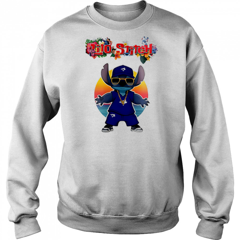 Toronto blue jays x lilo and stitch baseball shirt Sweatshirt