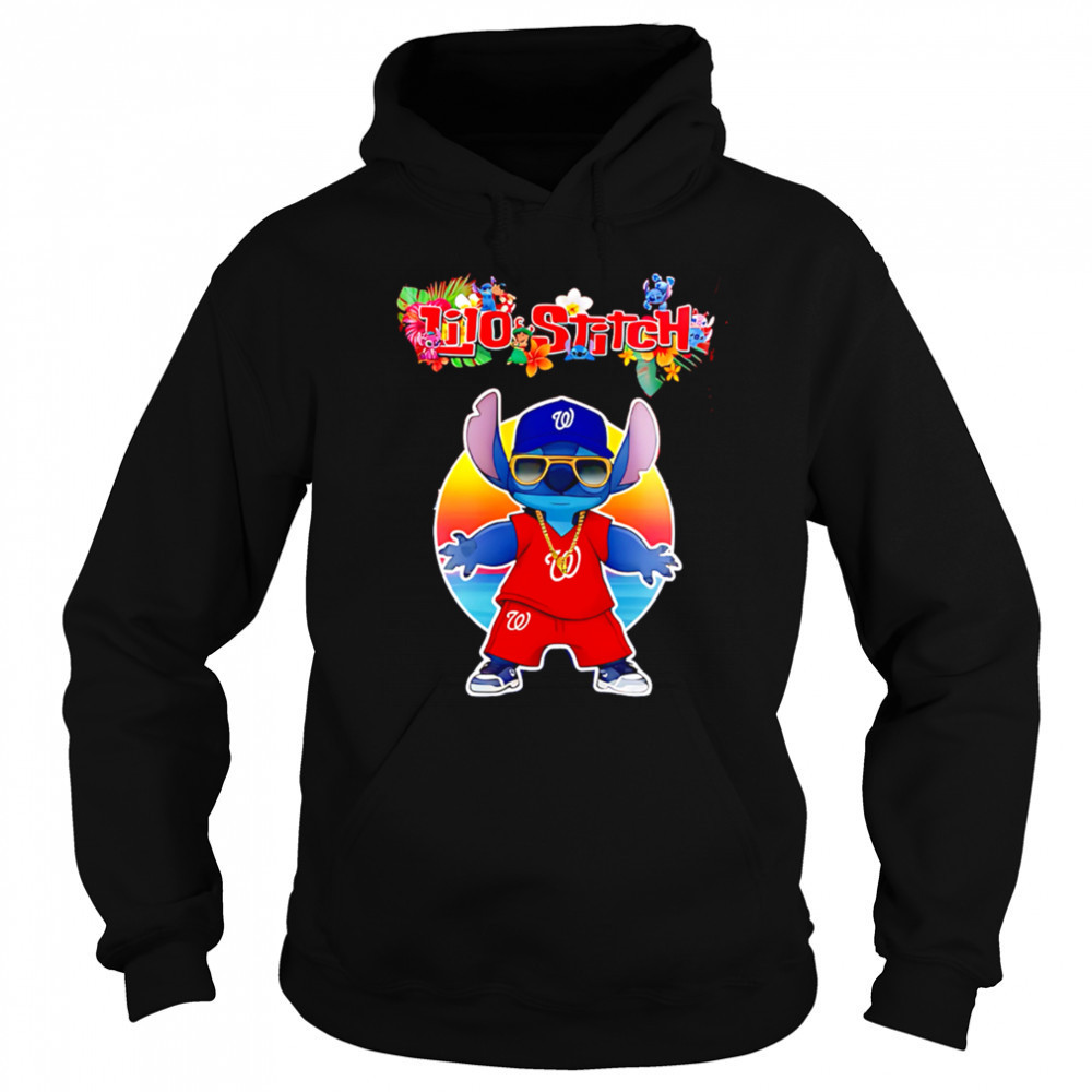 Washington Nationals x Lilo and Stitch Baseball shirt Hoodie