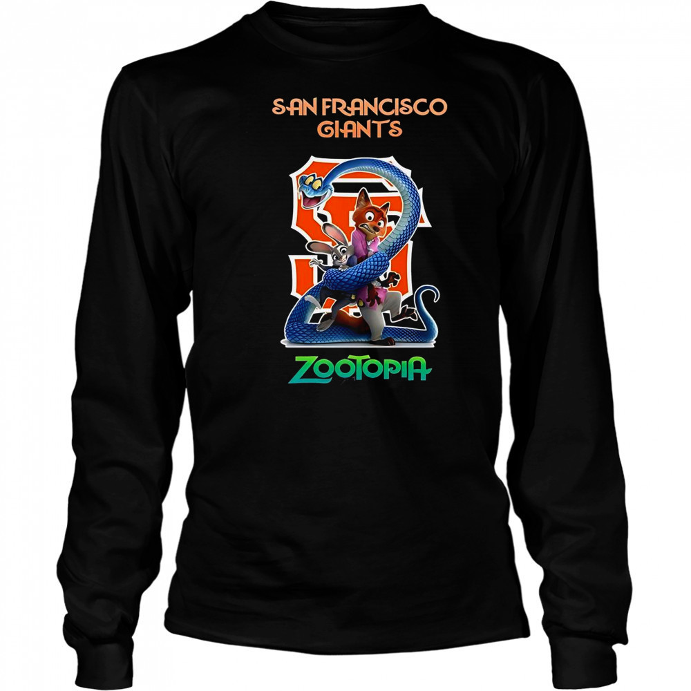 San Francisco Giants Zootopia 2 T-Shirt Long Sleeved