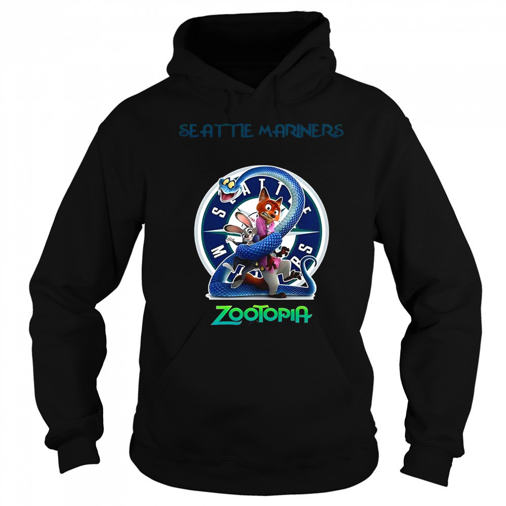 Seattle Mariners Zootopia 2 T-Shirt Hoodie