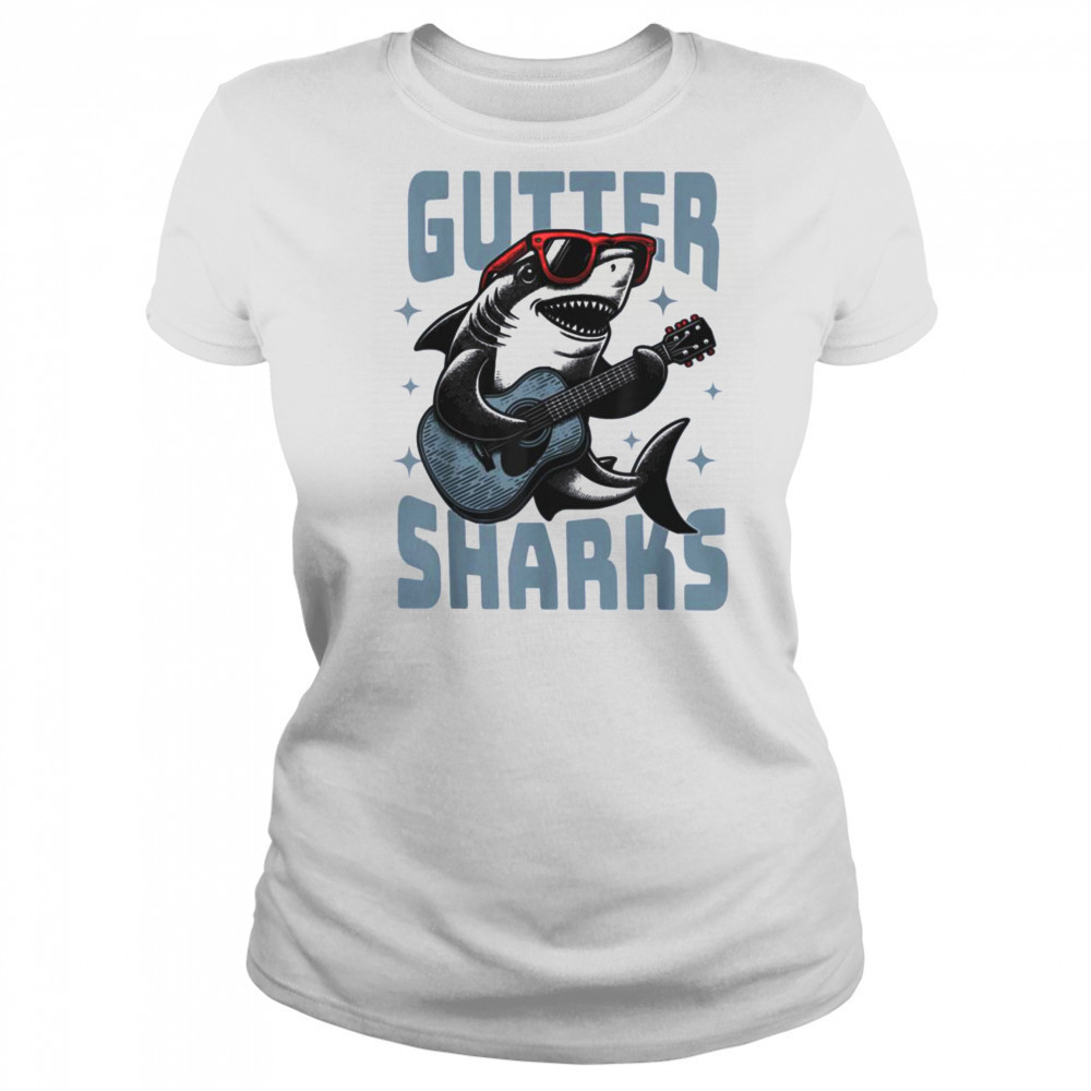 Shark Playing Guitar With Sunglasses T Shirt Women's T-shirt