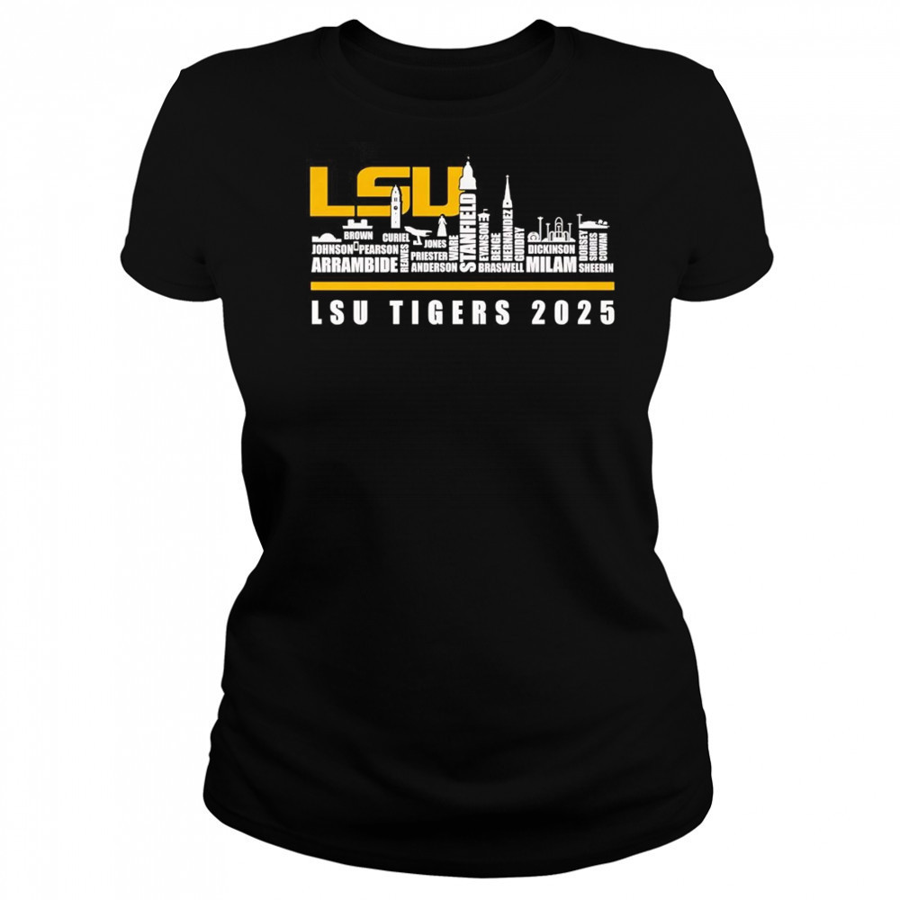 Skyline name LSU Tigers 2025 shirt Women's T-shirt