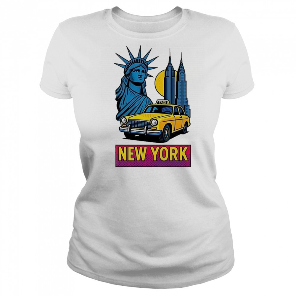 Statue Of Liberty New York Retro Style Shirt Women's T-shirt