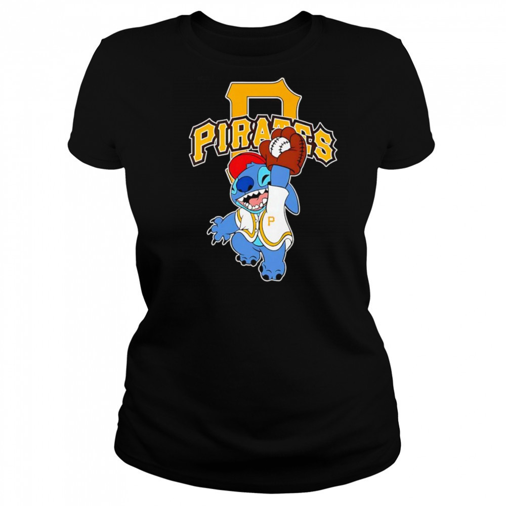 Stitch play baseball Pittsburgh Pirates shirt Women's T-shirt