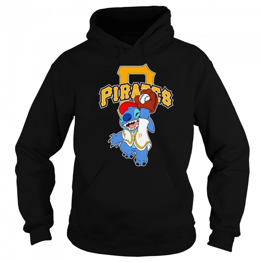 Stitch play baseball Pittsburgh Pirates shirt Hoodie