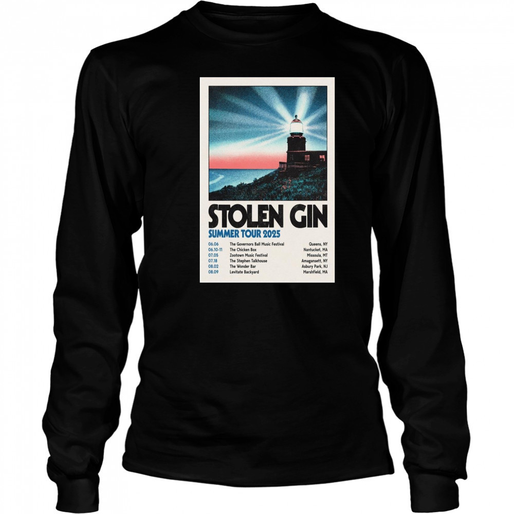 Stolen Gin Summer Tour 2025 Poster T-Shirt Long Sleeved
