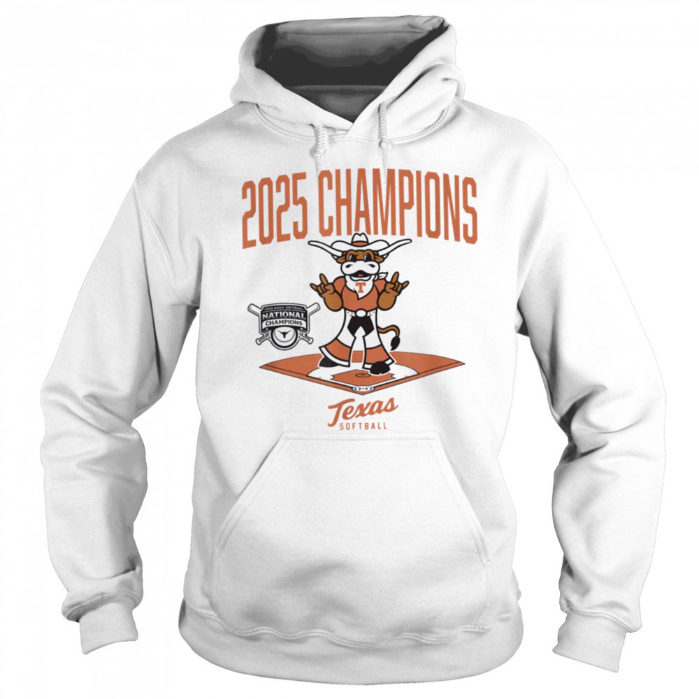 Texas Longhorns 2025 Champs Diamond NCAA Softball T Shirt Hoodie