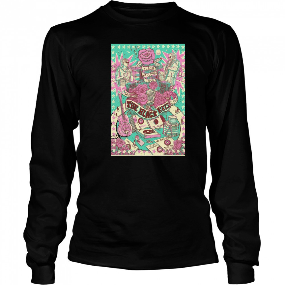 The Black Keys June 11 2025 Wilmington NC Poster T-Shirt Long Sleeved
